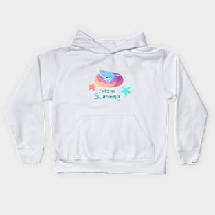 Let's Go Swimming Kids Hoodie